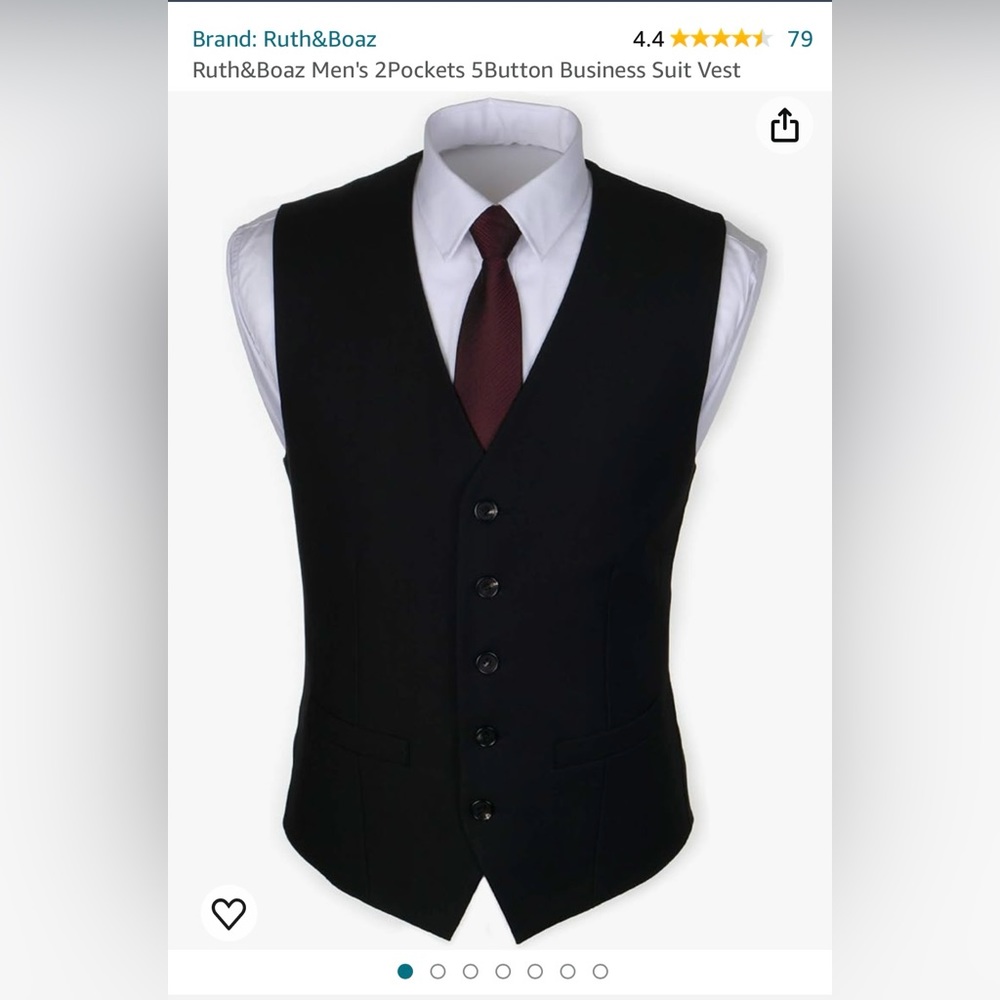 Men’s XXL Black Vest